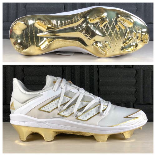 Adidas Adizero Afterburner 7 Gold Baseball Cleats TPU EG7611 Men's size 11.5