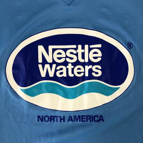 Nestle Waters goalie cut jersey