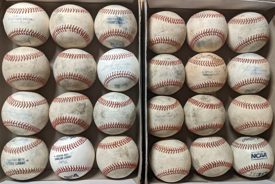 Used Baseballs 24 Pack (2 Dozen) Mostly MLB/MILB