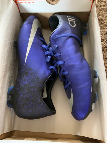 Blue Unisex Molded Cleats Nike Mercurial victory Cleats