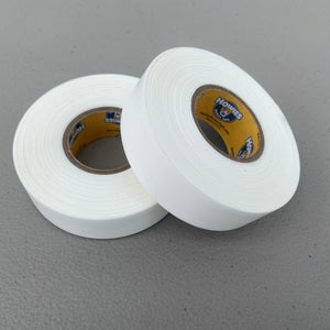 2 Rolls of HOWIE'S White Hockey Sock Tape 1" x 30 yds Shin Pad Tape