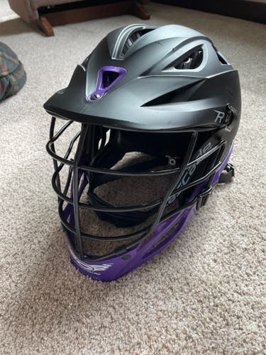 Used Player's Cascade R Helmet, Black with Purple Chin