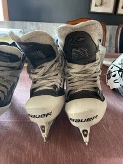 Senior Used Bauer Reactor 6000 Hockey Goalie Skates Regular Width Size 7