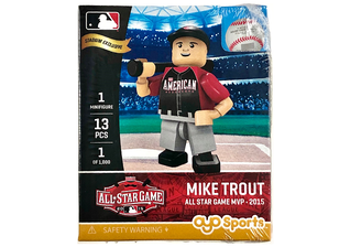 MIKE TROUT 2015 ALL STAR GAME MVP OYO FIGURE MINIFIGURE RARE OOP Lego NEW ANGELS OHTANI BOBBLEHEAD