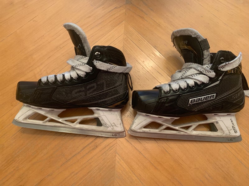 Used Bauer Regular Width Size 2.5 Supreme S27 Hockey Goalie Skates