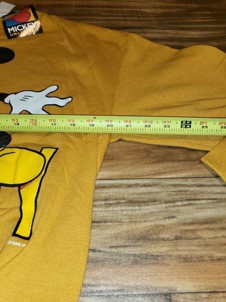 NEW Vintage Rare Mickey Mouse Disney Spellout Big Print Vtg Sweatshirt Size M/L