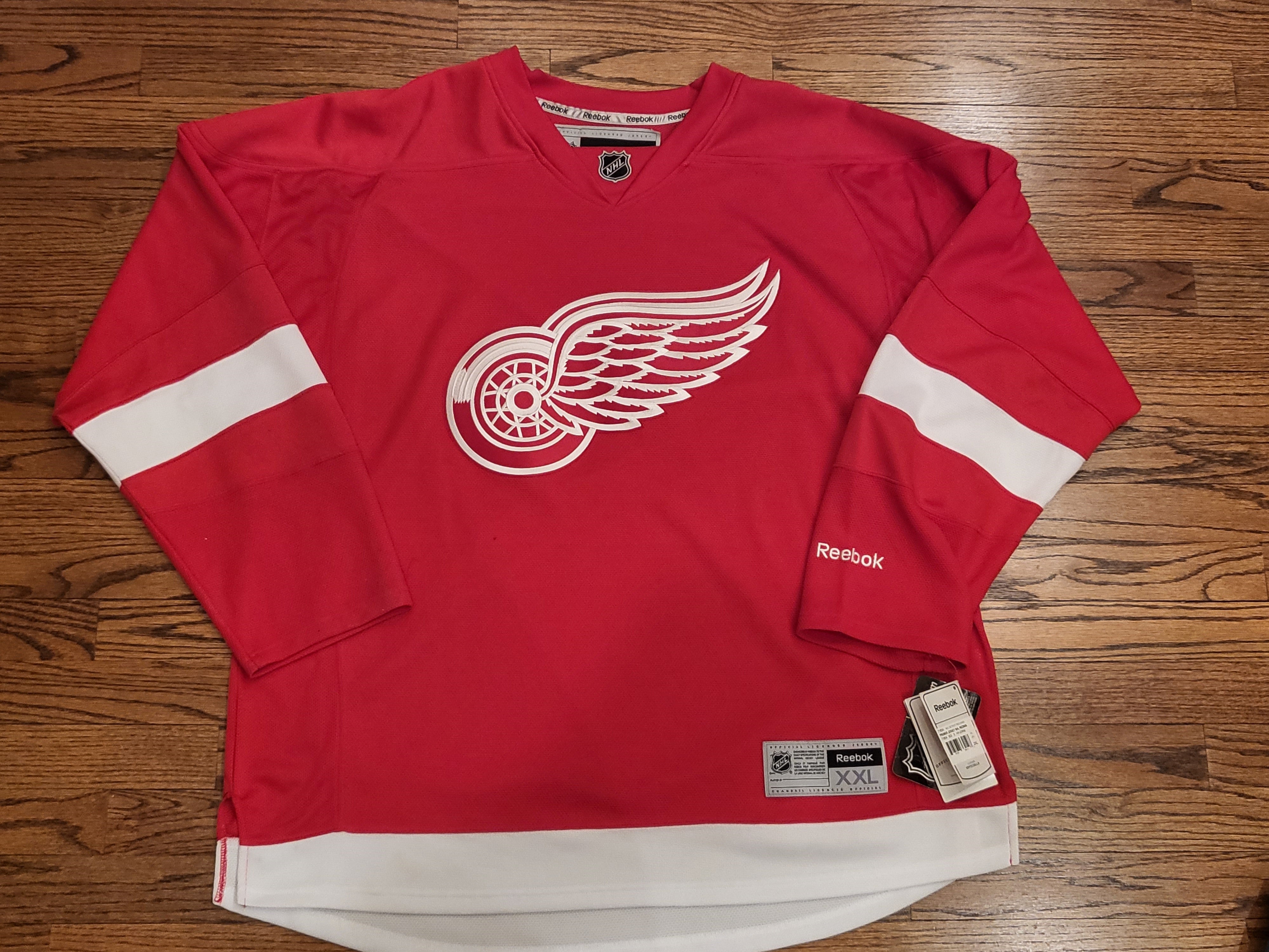 ONWAAR Okkernoot openbaar Reebok Premier NHL Detroit Red Wings Jersey - Size XXL | SidelineSwap