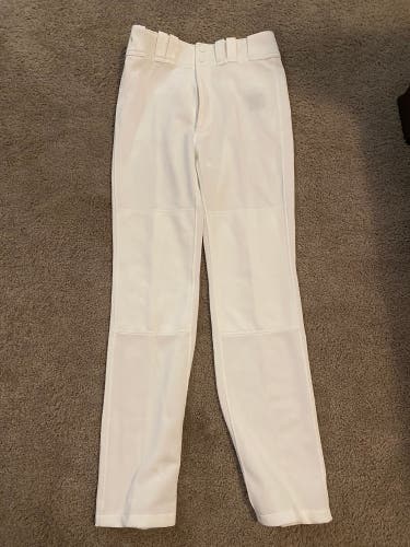 Mens White Mizuno Baseball Pats Size M