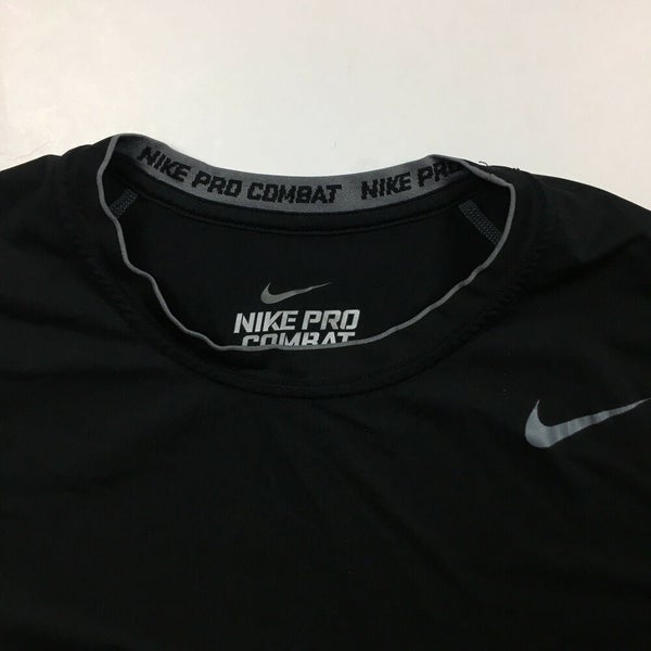 Afdeling kvarter Skubbe Nike Pro Combat Dri-Fit Fitted Black Athletic Compression T-Shirt Men's XL  | SidelineSwap