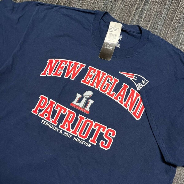 Majestic Tom Brady New England Patriots Jersey T Shirt NFL Football Blue XL