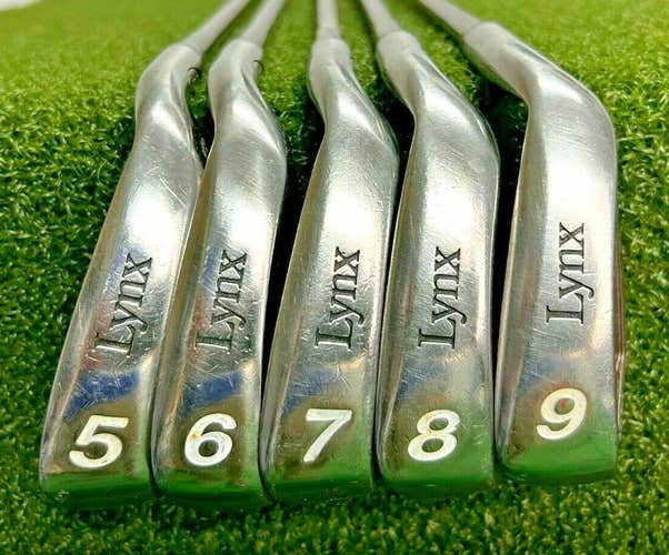 LYNX Crystal Cat Iron Set 5-9i / Dual Flare Ladies Graphite / Women's RH /sa5327