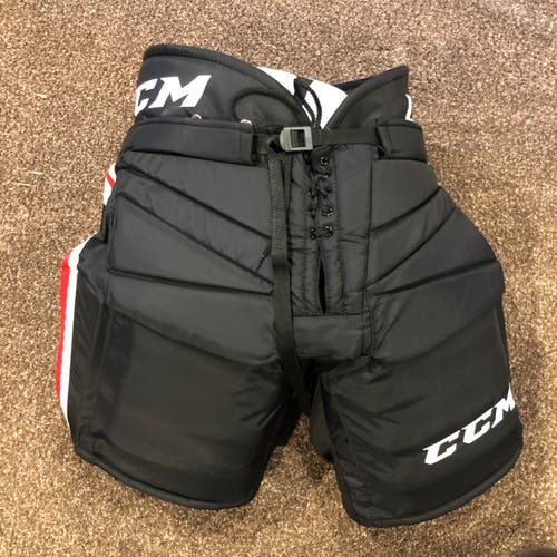 Chicago Blackhawks Senior Used Medium CCM HPG 12A Hockey Goalie Pants Pro Stock