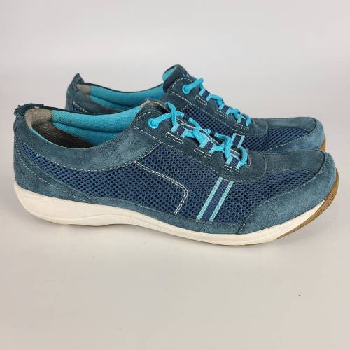 Dansko Womens Helen Walking Shoes Blue 4503750319 Leather Mesh 11.5-12 EUR 42