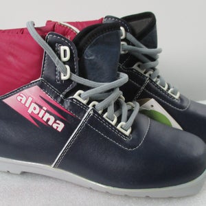 New Alpina NNN Cross Country Ski Boots Indigo/Crimson
