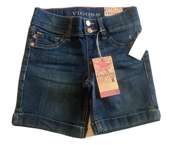 New Vigoss Jeans Shorts The Thompson Supernova Bermuda Girls Size 8 Box T