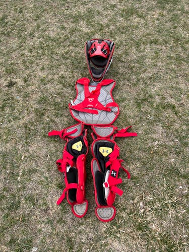 Used Under Armour Pro 4 series Catcher's Set