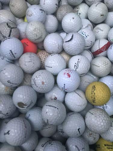 200 Used Golf Balls Hitaway Bulk *Please read Description* Hit and Forget