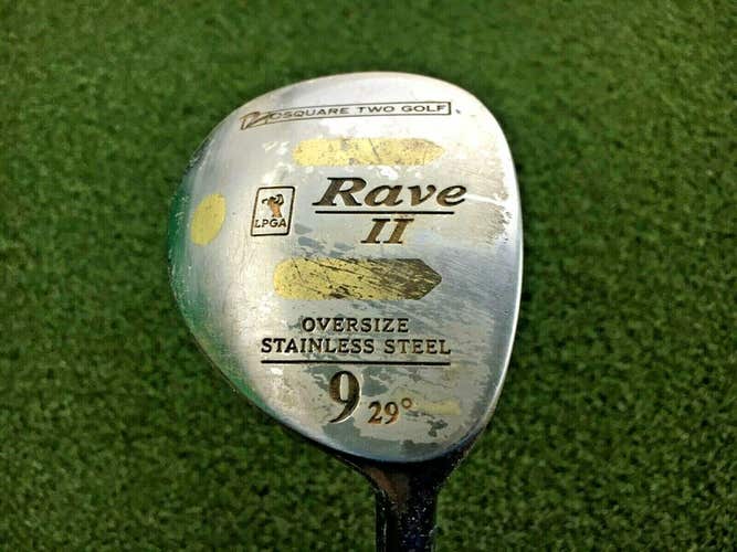 Square Two Lady Rave II Oversize Stainless 9 Wood 29* /  RH  / NEW GRIP / mm9884