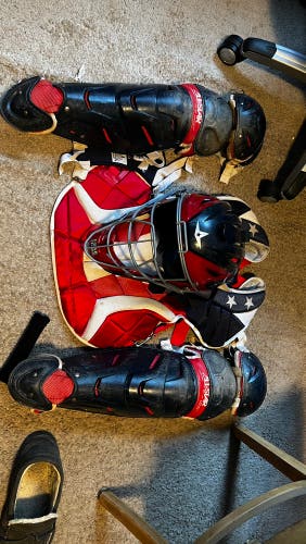 Red White And Blue All Star System 7 Catcher's Set