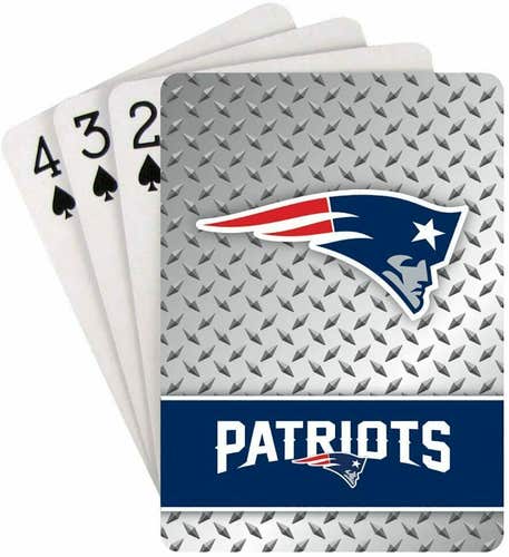 New England Patriots Diamond Plate Playing Cards