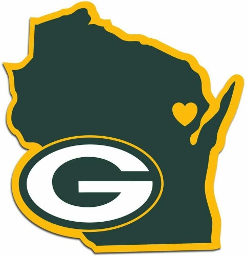 Green Bay Packers Home State Decal NFL Pride
