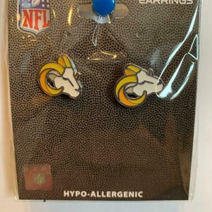 Los Angeles Rams NFL Team Logo Post Earrings