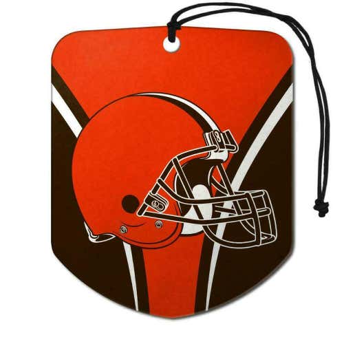 Cleveland Browns 2 Pack Air Freshener NFL Shield Design