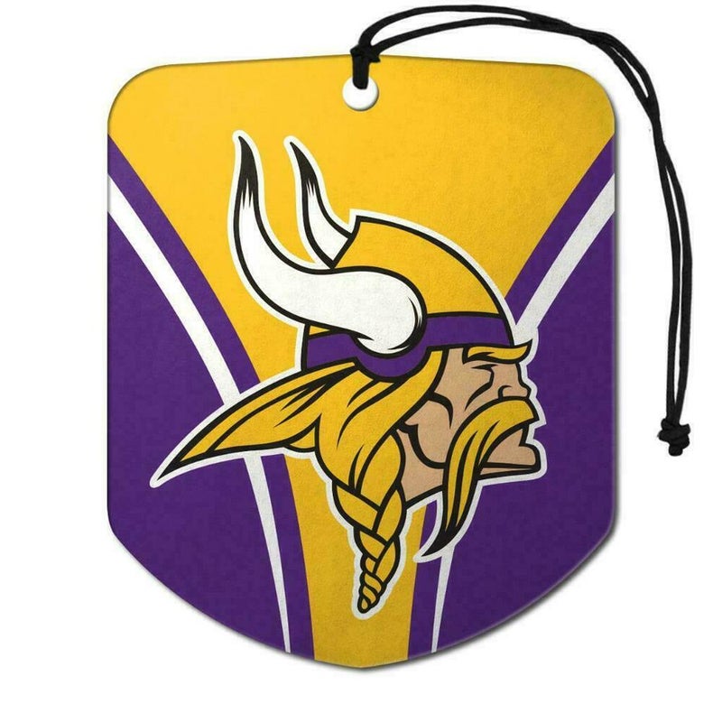 Minnesota Vikings 2 Pack Air Freshener NFL Shield Design