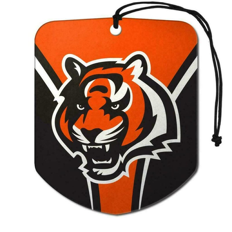 Cincinnati Bengals 2 Pack Air Freshener NFL Shield Design