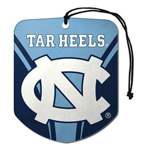North Carolina Tar Heels 2 Pack Air Freshener NCAA Shield Design