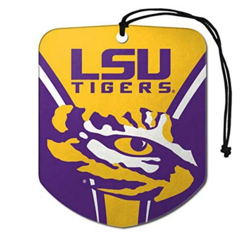 LSU Tigers 2 Pack Air Freshener NCAA Shield Design