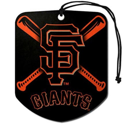San Francisco Giants 2 Pack Air Freshener MLB Shield Design