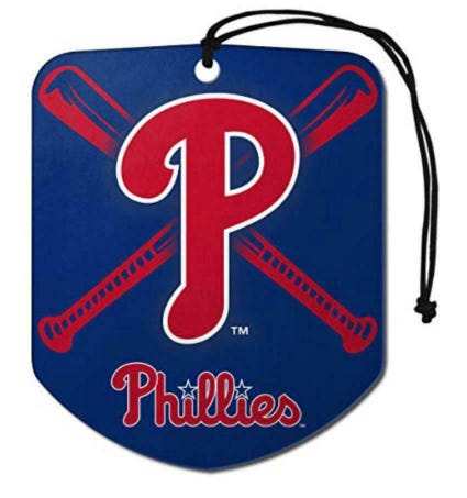 Philadelphia Phillies 2 Pack Air Freshener MLB Shield Design