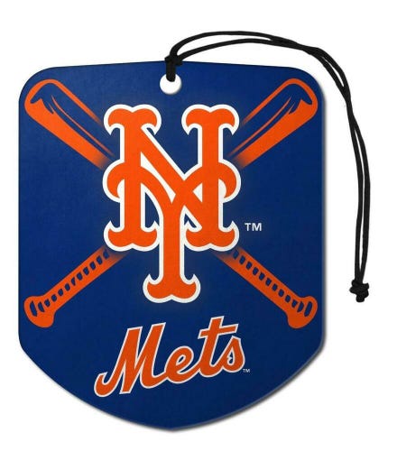 New York Mets 2 Pack Air Freshener MLB Shield Design