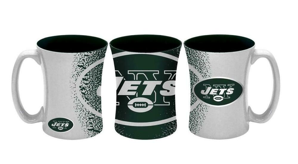 New York Jets Mocha Style 14 oz NFL Coffee Mug