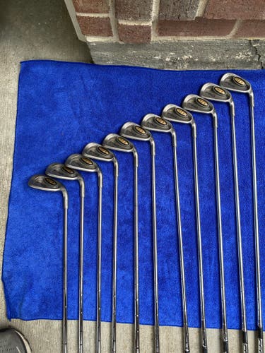 Men's Used Ping Right Handed i3 Iron Set Stiff Flex Steel Shaft 9 Pieces