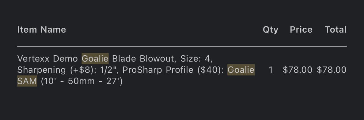 Bauer Vertexx 238 mm - freshly sharpened and profiled!