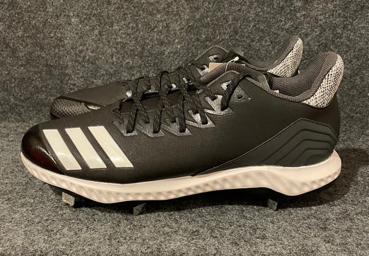 Men’s Adidas Icon Bounce Low Metal Baseball Cleats Black CG5241  Size 13.5