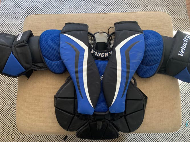 Used Junior S/M Vaughn  Velocity V6 Goalie Chest Protector