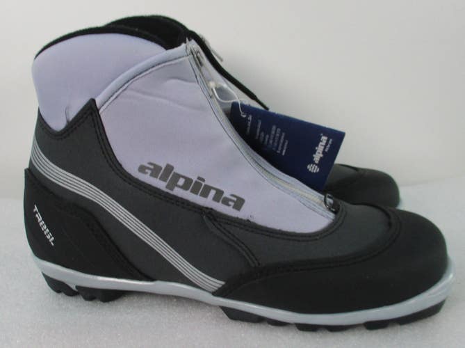 New Alpina TR 25 Lady NNN Cross Country Ski Boots Size 36 Black/Lilac
