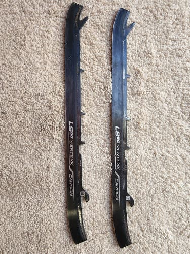 Lightly Used Bauer LS5G Vertexx Black Steel Blades for Goalie Skates Size 8 Pro