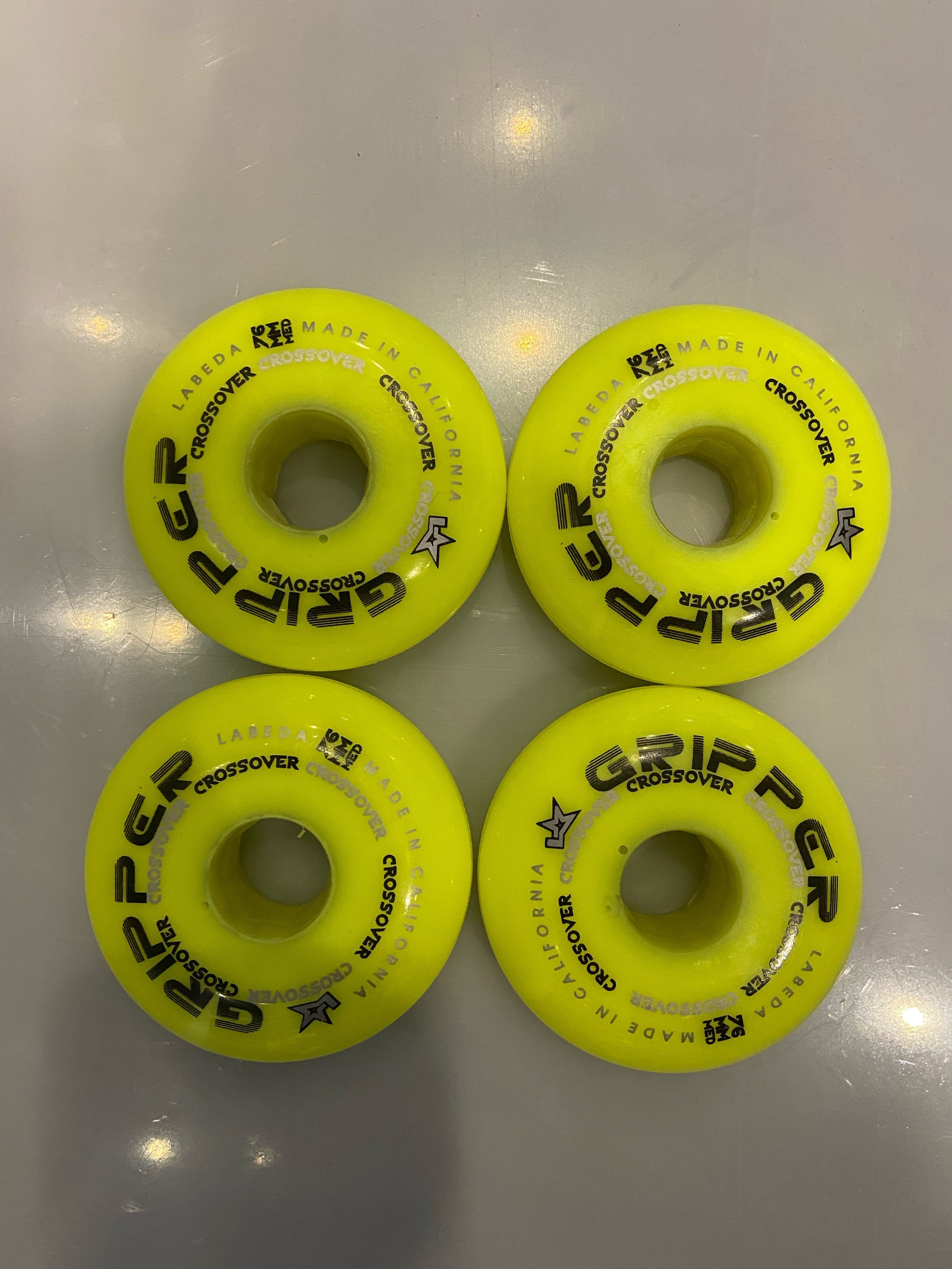 Labeda Gripper X-Soft Indoor Inline Wheels Sold in 4 packs 