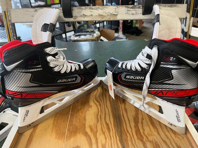 Senior Bauer Regular Width Size 9 Vapor X2.7 Hockey Goalie Skates