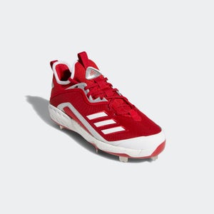 new mens 12 Adidas Boost Icon 6 red/White metal Baseball Cleats EG6550