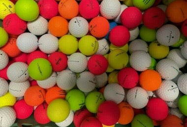 50 AAAA-AAAAA Near Mint to Mint Matte White Yellow Red Orange Green Golf Balls