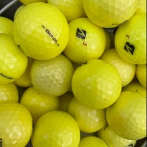 48 Bridgestone Tour B Mix Yellow AAAA-AAAAA Near Mint to Mint Used Golf Balls