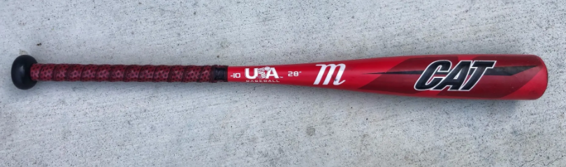 Used  Marucci (-10) 18 oz 28" Cat USA Bat - New Lizard Skins Grip