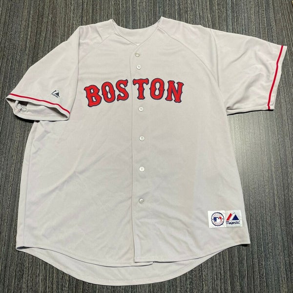 Chet Horan Boston Red Sox Jersey Men 2XL XXL Adult Gray Majestic MLB  Baseball 40