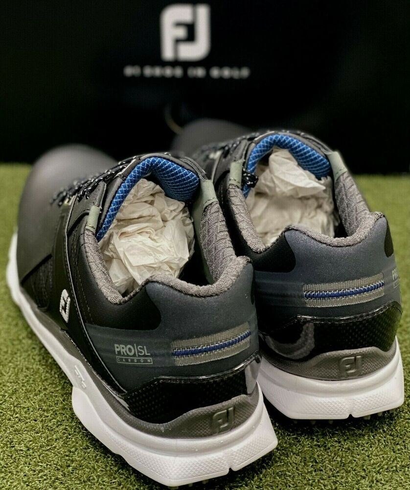 FootJoy Pro SL Carbon Spikeless Golf Shoes 53108 Black 10.5