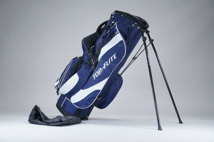 TOP FLITE 6-WAY DIVIDER GOLF STAND BAG, BLUE / WHITE